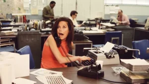 Mary Tyler Moore is pictured in a scene from "The Mary Tyler Moore Show." One episode of the show tackled her character's reaction to being called "ma'am," indicating that the debate around the word is nothing new. CBS/Getty Images